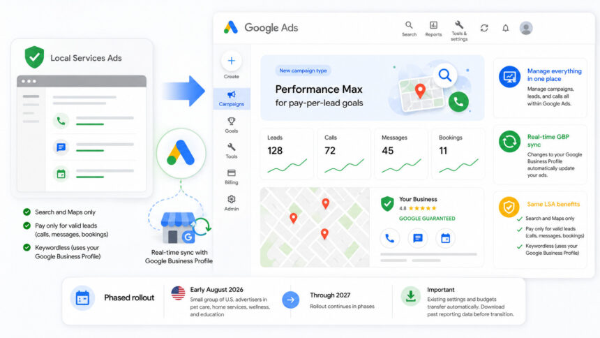 Google переносит Local Services Ads в интерфейс Google Ads