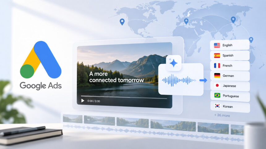 Google Ads запускает AI‑дубляж видео в Asset Studio на 33 языках