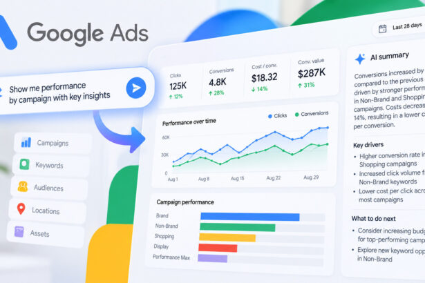 Google Ads запускает AI‑панели: отчеты по простым текстовым запросам