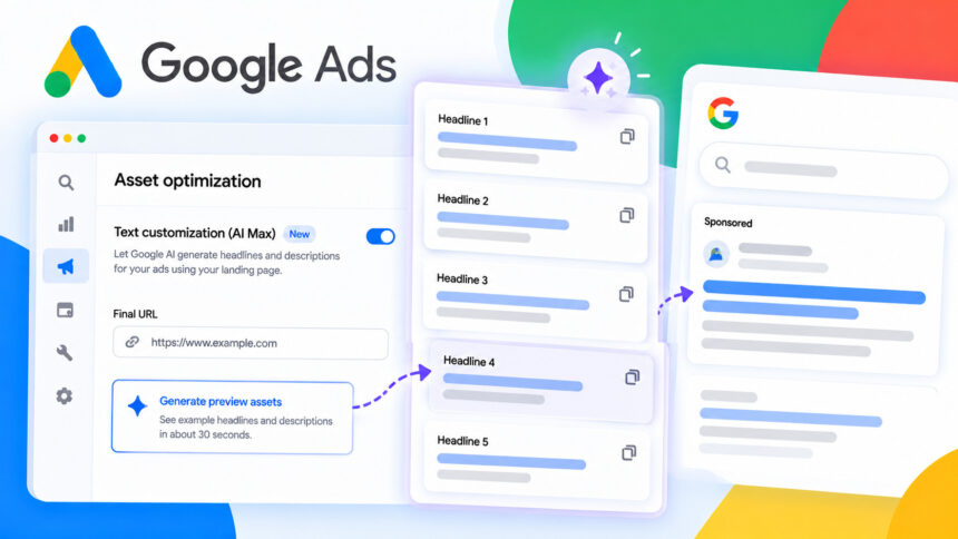 Google Ads покажет превью AI‑генерируемых заголовков для Search